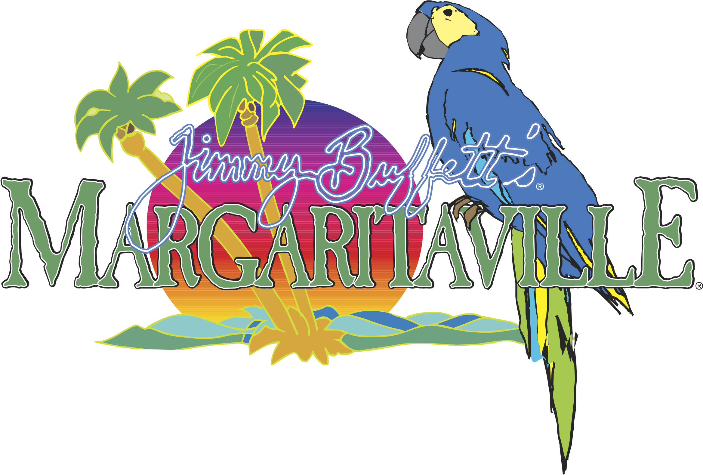 Margaritaville Jimmy Buffetts Logo Png Transparent - Margaritaville It's 5 O Clock Somewhere (2400x2400), Png Download