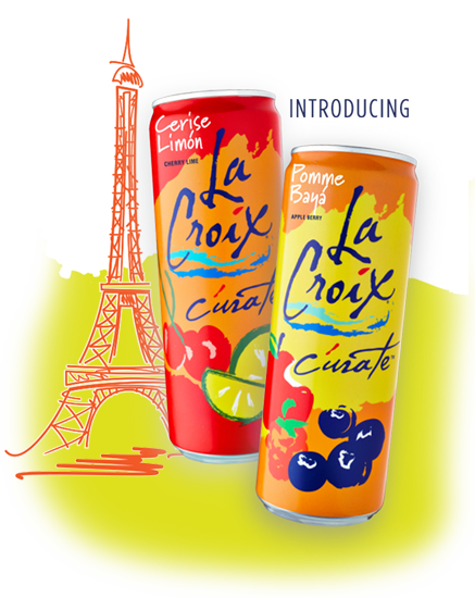 La Croix Curate - Lacroix Curate Sparkling Water, Cherry Lime, 12 Fl (437x550), Png Download