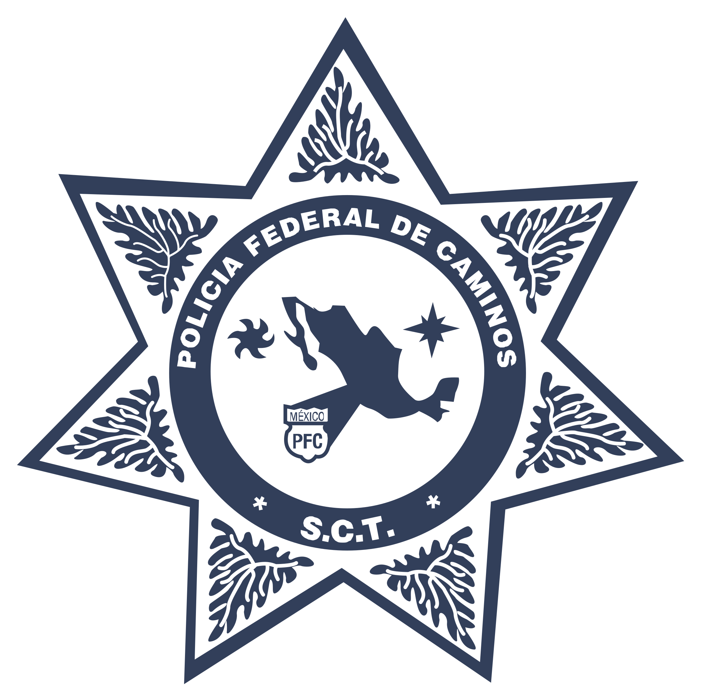 Policia Federal De Caminos Mexico Logo Png Transparent - Policia Federal De Caminos Png (2400x2400), Png Download