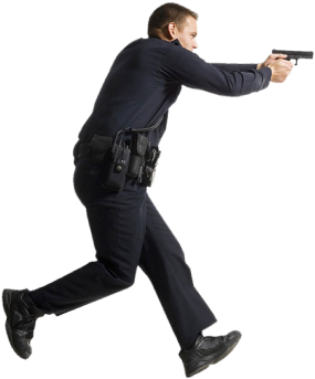 Persona Con Pistola Png (324x398), Png Download