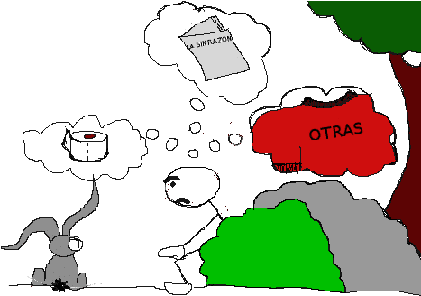 Humor Entretejido - Pensando - Humour (477x340), Png Download