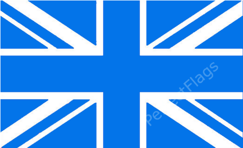 Union Jack Blue Flag - Blue Union Jack Flag (500x500), Png Download