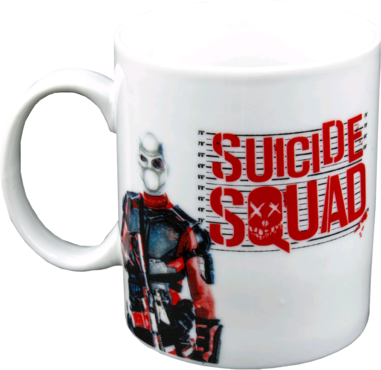 Suicide Squad - Deadshot Mug (768x746), Png Download