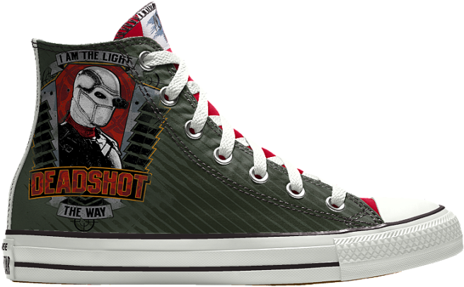 You Can Design Your Own "suicide Squad" Sneakers - Suicide Squad Chuck Taylors (800x450), Png Download