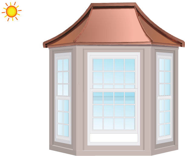 Whatever Bay Windows - 3 Lite Bay Window (800x533), Png Download