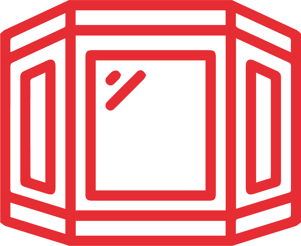 Bay Windows - Icon (1019x832), Png Download