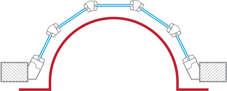 Continuous Curve With Return Bends - Diagram (970x483), Png Download