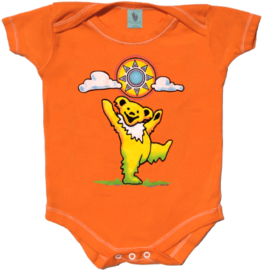 Grateful Dead Sunny Bear Infant Snapsuit - Infant Bodysuit (500x436), Png Download