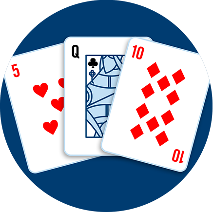 A Five Of Hearts, A Queen Of Clubs And A Ten Of Diamonds - Ace (437x437), Png Download