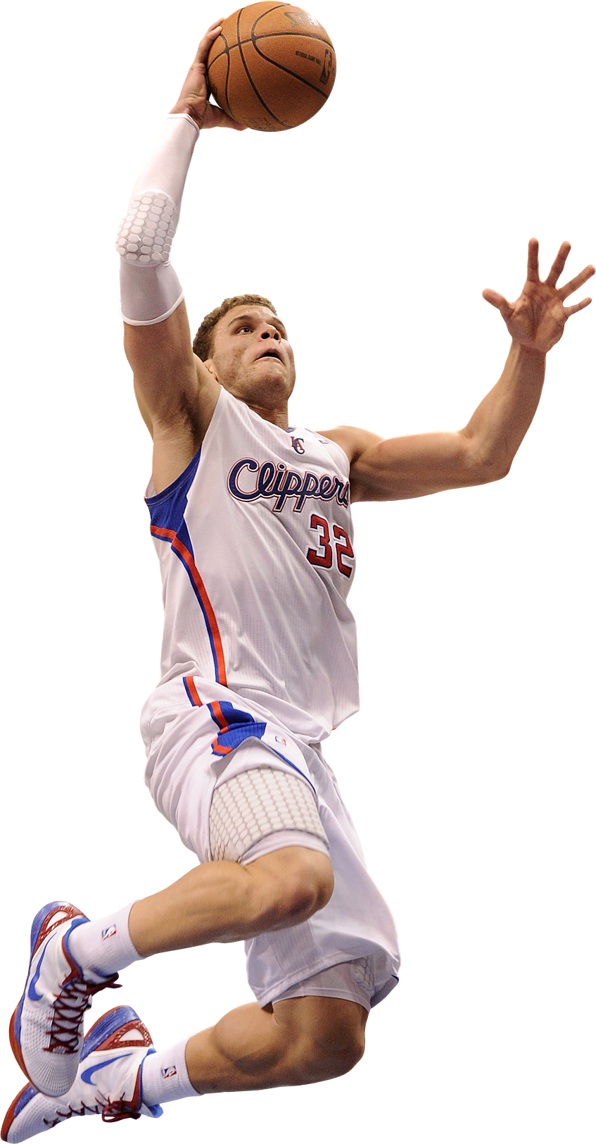 Blake Griffin Dunk - Nba (847x1624), Png Download