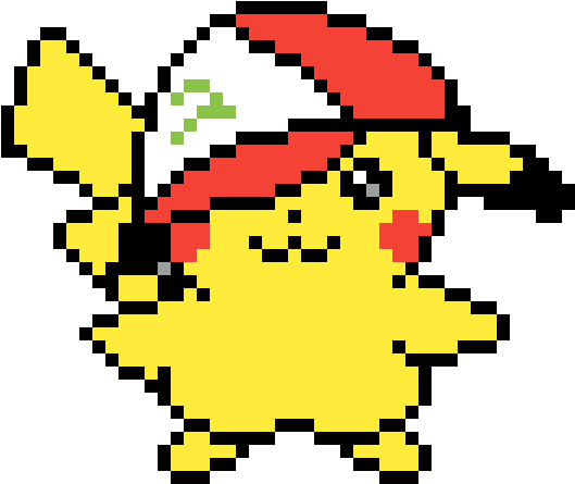 Pikachu W/ Ash Hat - Game Pocket Monster Pikachu Summer Cosplay Crewneck (1200x1200), Png Download