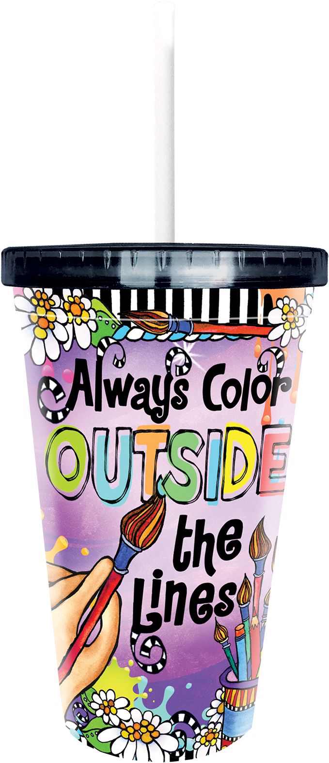 Always Color Outside The Lines Cool Cups Suzy Toronto - Suzy Toronto Color Outside The Lines Journal (738x1650), Png Download