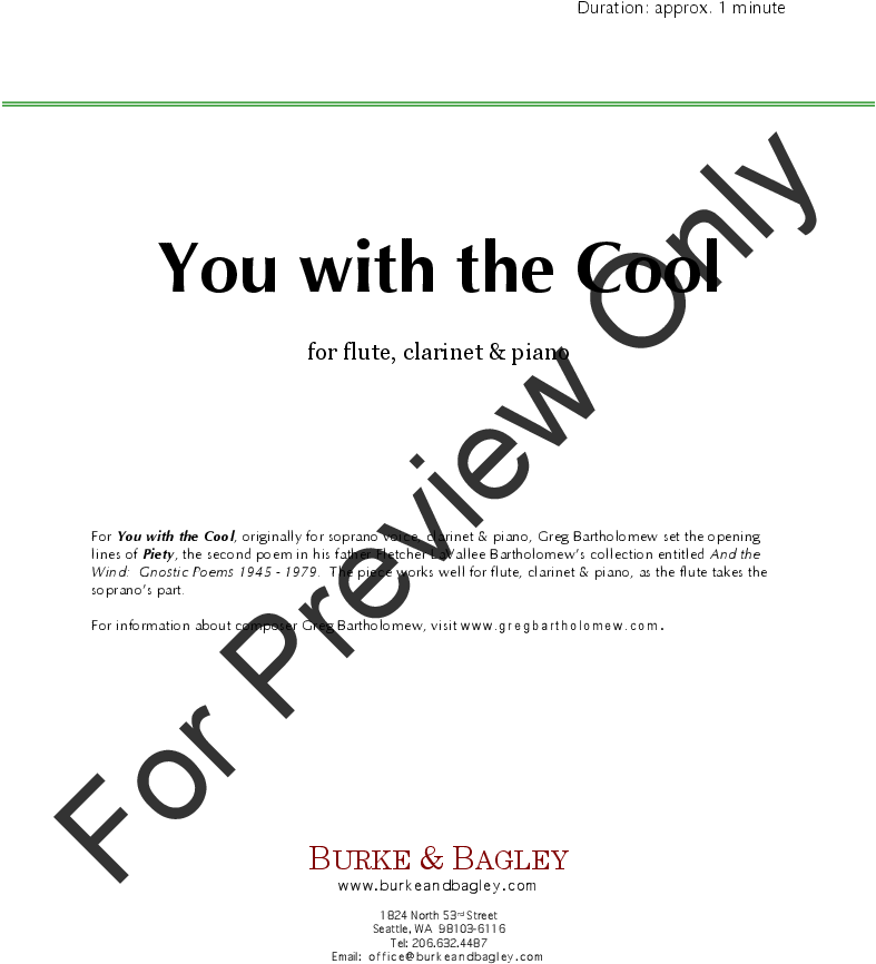 Burke & Bagley - Quartet (816x1056), Png Download