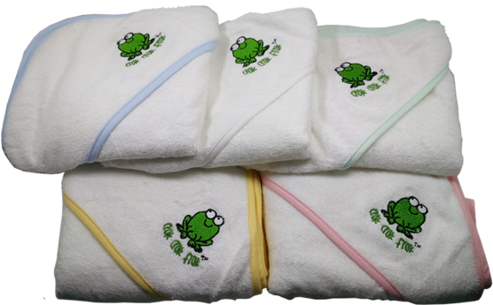 Crokcrokfrok Bamboo Hooded Towel - Happy Baby Skin Bamboo Hooded Baby Towel With Bear (580x580), Png Download