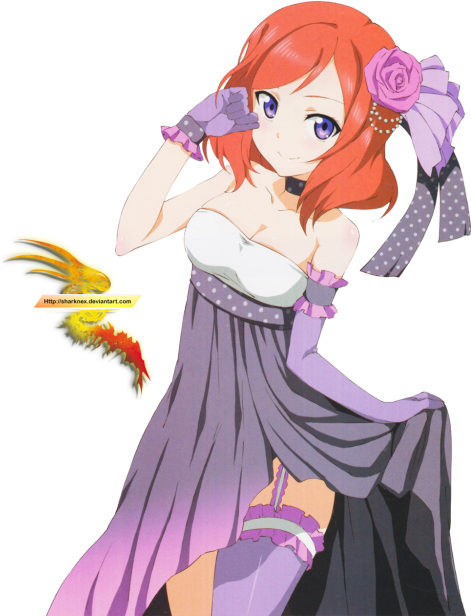 Love Live School Idol- Nishikino Maki Dress Render - Nishikino Maki Dress (500x615), Png Download
