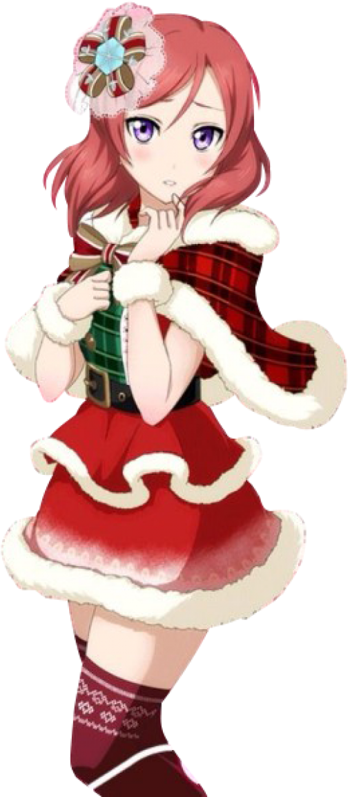 Maki Nishikino Christmas Uniform Cosplay Costume - Love Live Maki Fairy (1200x1200), Png Download