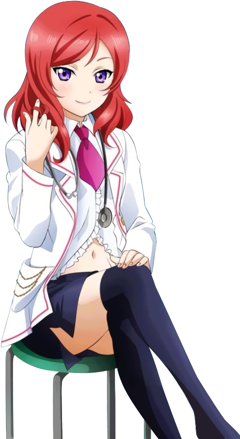 Nishikino Maki - Maki Nishikino Job Card (640x903), Png Download