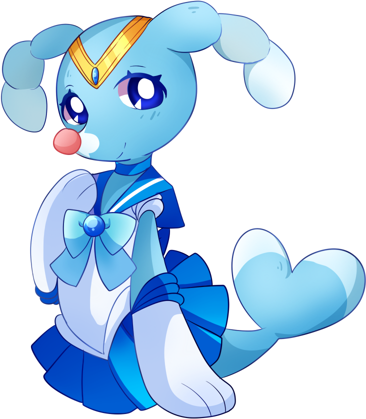 Brionne And Sailor Mercury Drawn By Pink (4chan) - Cartoon (800x924), Png Download