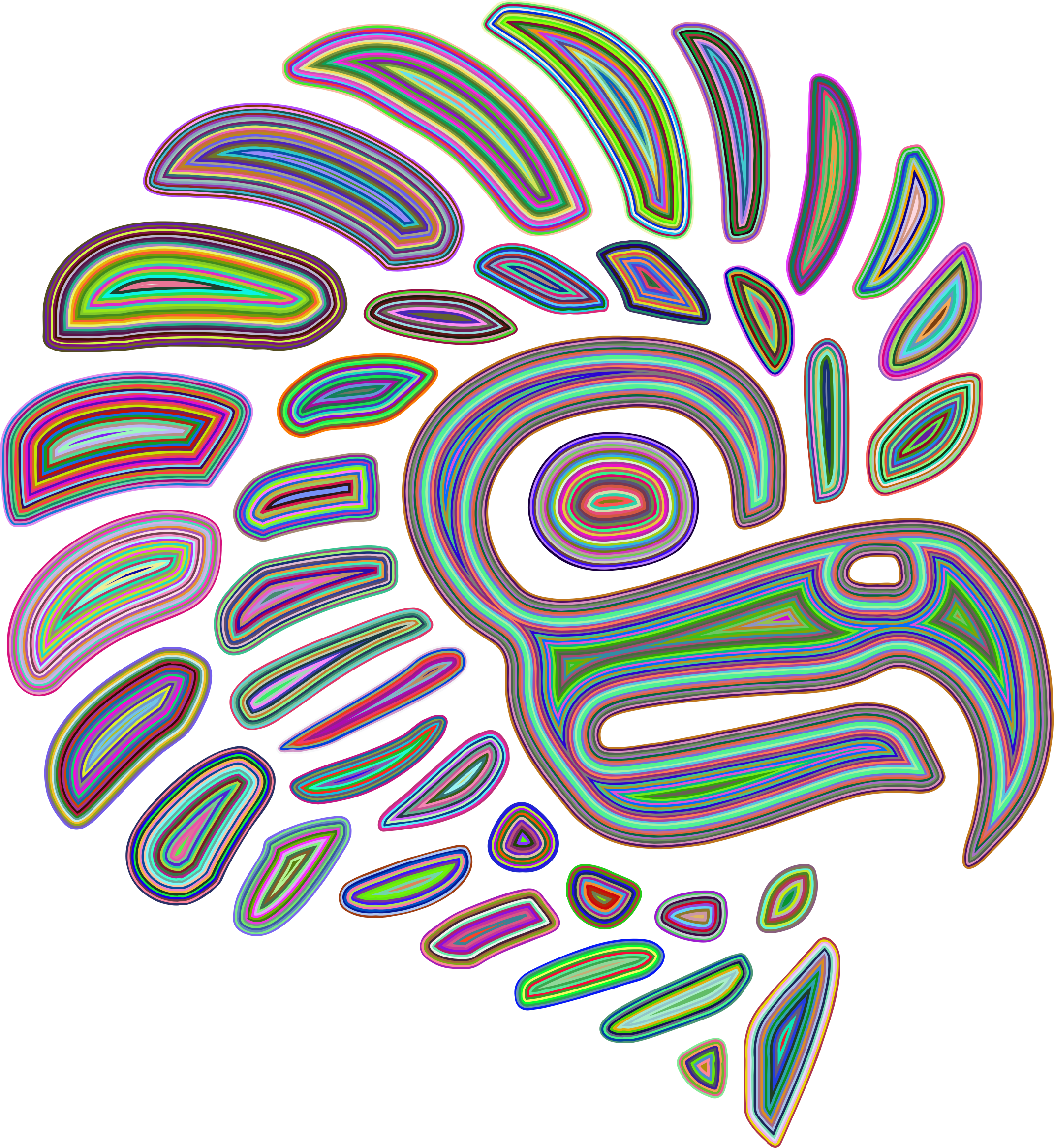 This Free Icons Png Design Of Prismatic Stylized Mexican (2142x2332), Png Download