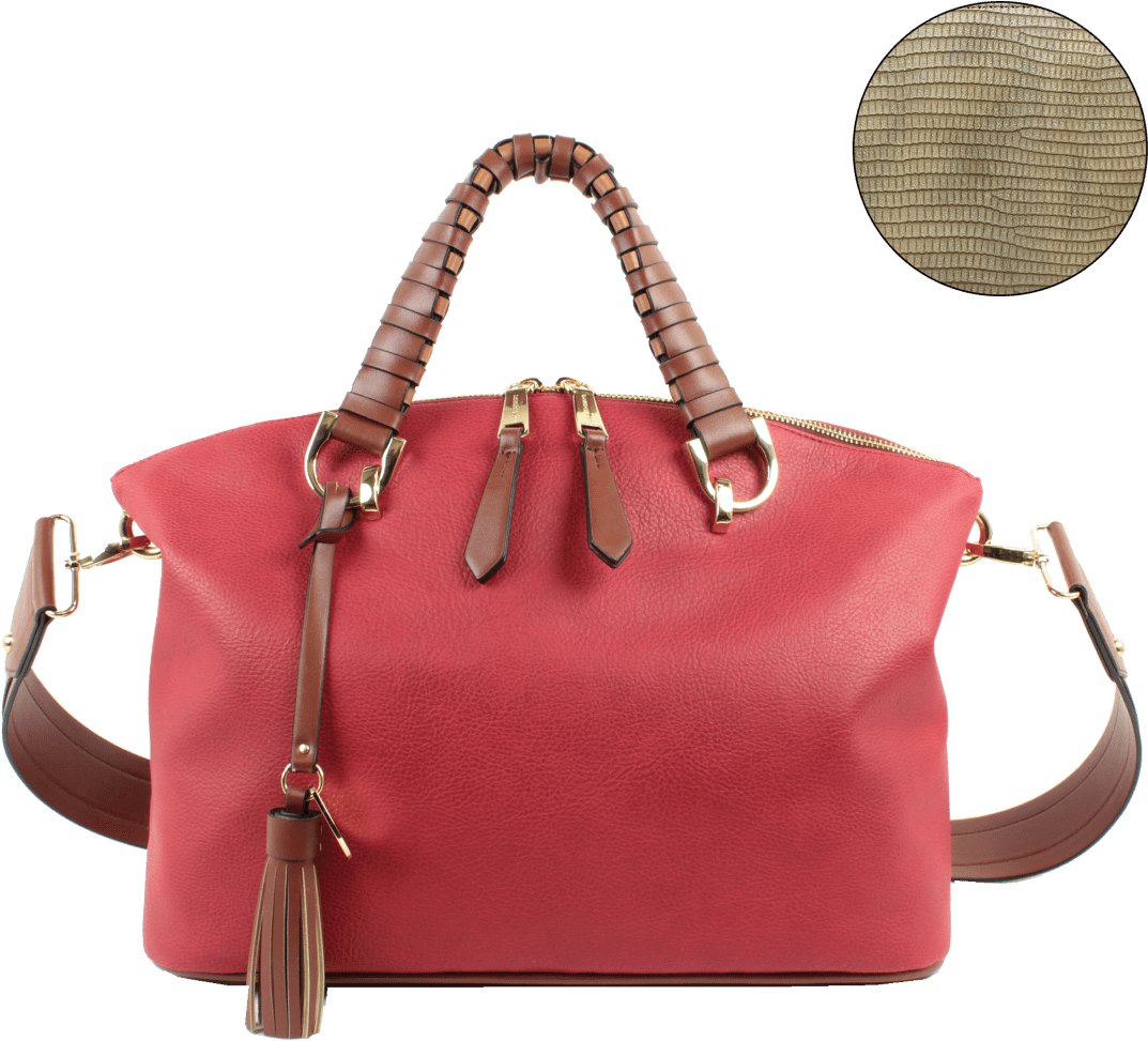 Rouge Handbags By London Fog - Rouge Quinn Satchel (1104x1104), Png Download