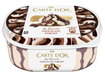 Carte D'or Les Desserts Triple Chocolate Parfait - Carte D Or Profiterole (447x447), Png Download