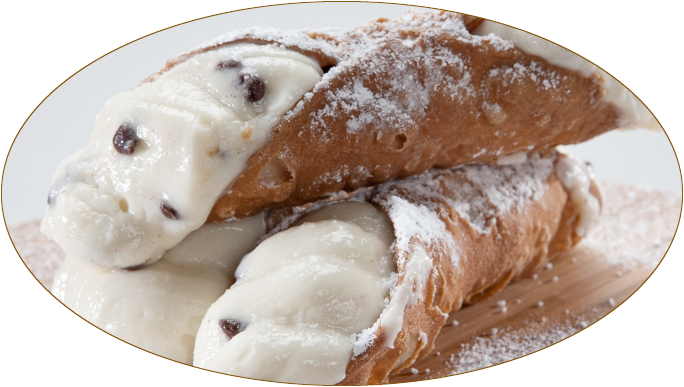 La Piazza Ristorante - Cannoli Con Ricotta E Cioccolato (684x387), Png Download