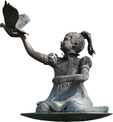 Stat-7 - Statue (445x480), Png Download