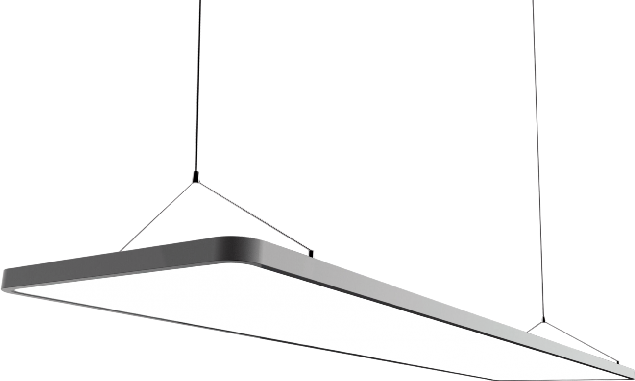 Led Hybrid Pendant Lights - Ceiling Fixture (1323x900), Png Download