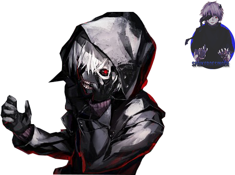 Ghoul Transparent Background - Tokyo Ghoul Kaneki Render (600x375), Png Download