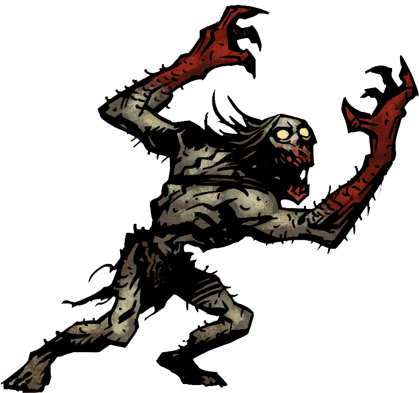 Slavering Ghoul Darkest Dungeon (851x793), Png Download