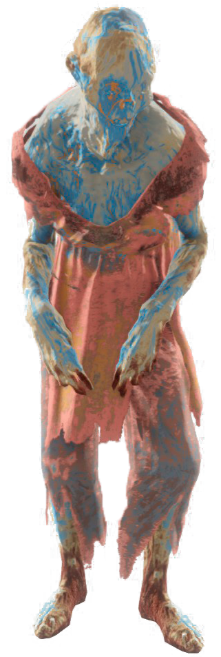 Fo4nw Painted Ghoul - Fallout Painted Ghoul (431x952), Png Download