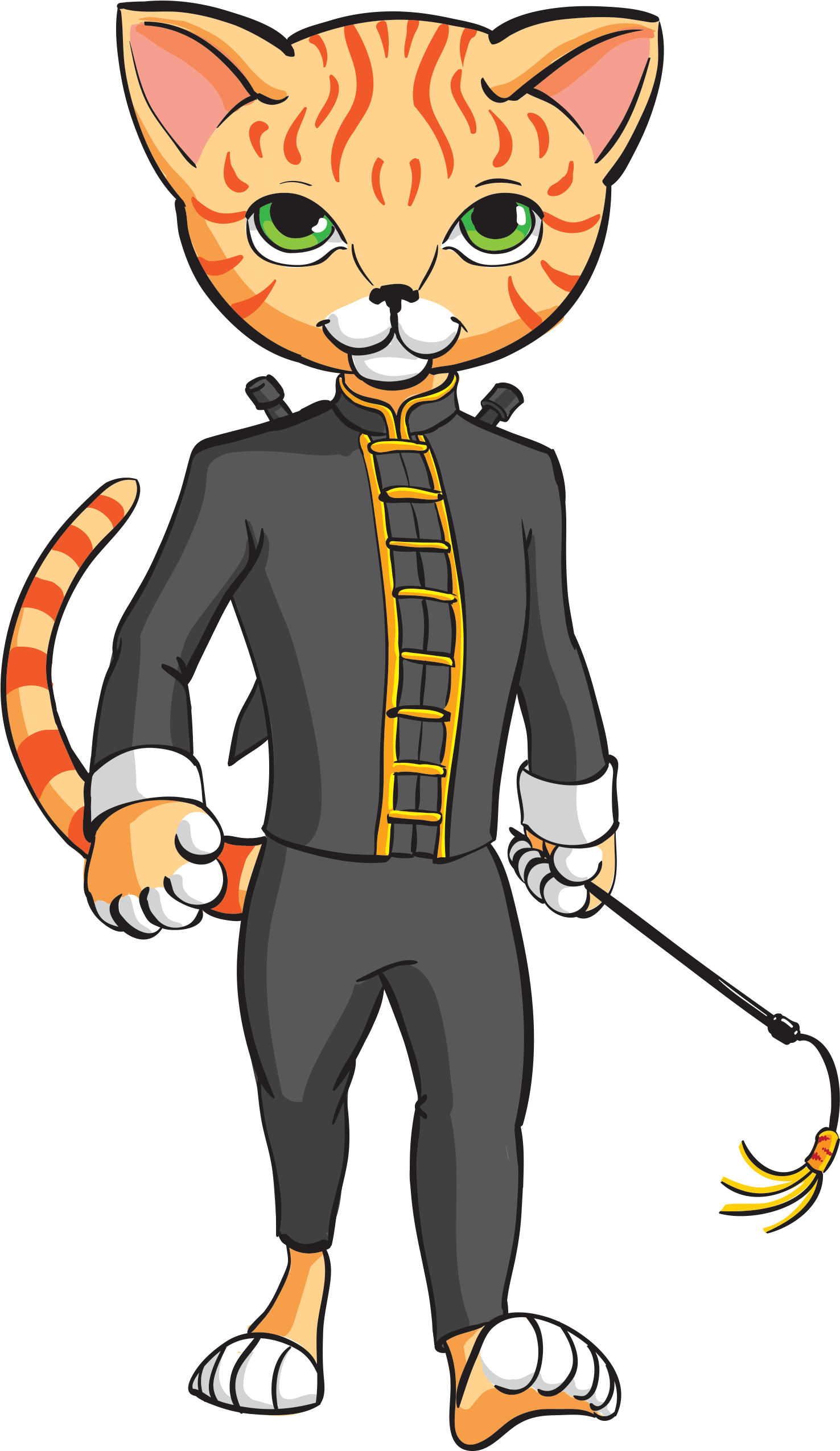 Catnip Kick Cat Toy - Purpose Products Kung Fu Kitty Majestic Crane Toy (2550x3300), Png Download