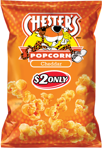 Chester's® Cheddar Flavored Popcorn - Chester's Cheddar Popcorn (334x483), Png Download