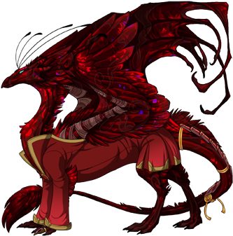 38299163 350 - Sebastian Michaelis As A Dragon (350x350), Png Download