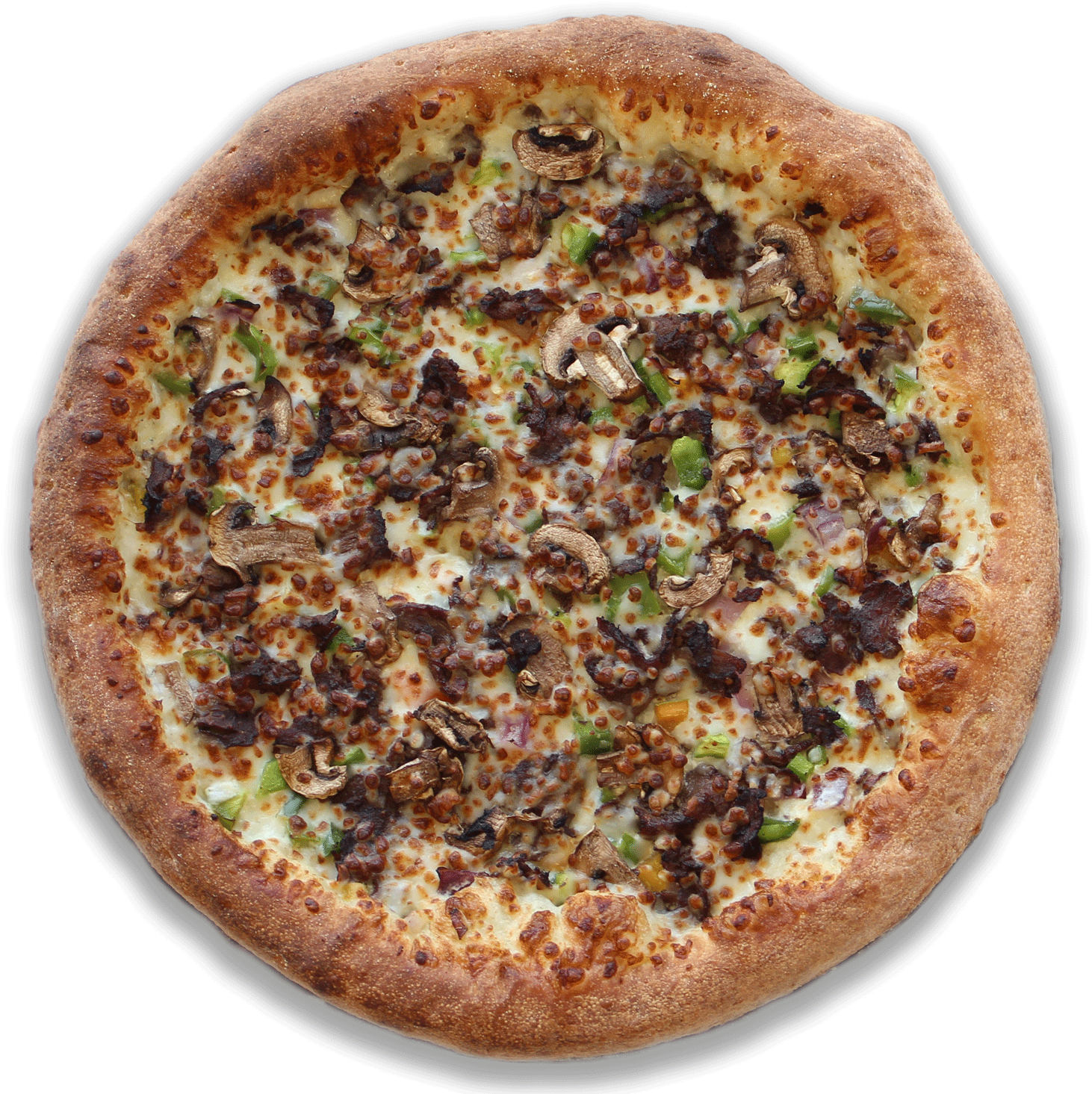 Speedys Philly Cheesesteak Pizza - Texas (1500x1483), Png Download