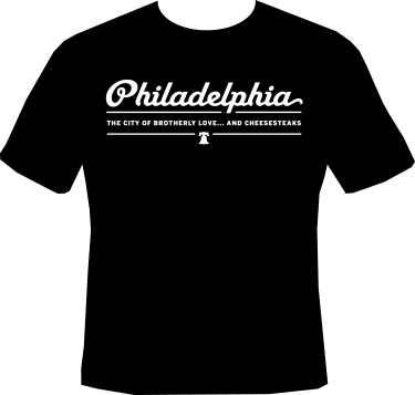 And Cheesesteaks - City Of Brotherly Love (375x357), Png Download