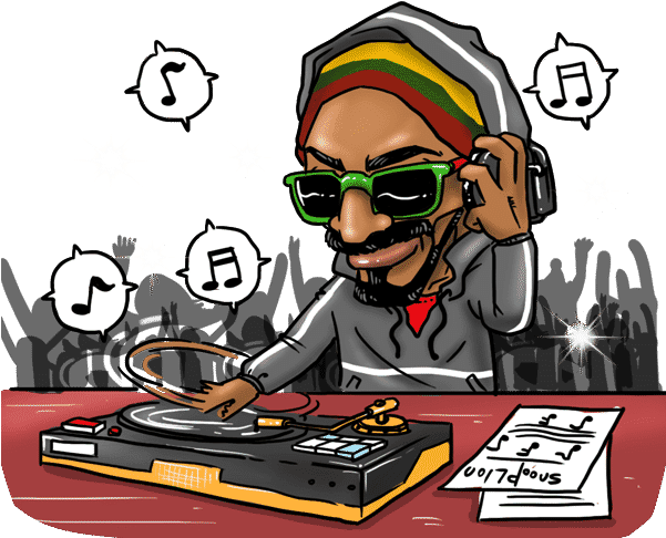 Snoop Dog Status - Disc Jockey (600x493), Png Download