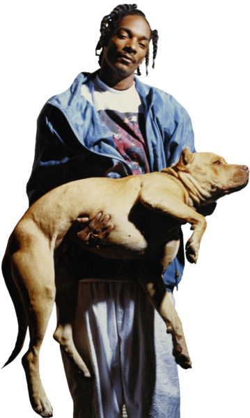 Share This Image - Snoop Dogg Holding Dog (359x600), Png Download