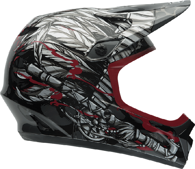 Bell Transfer 9 Downhill Cycling Helmet War Chief - Bell Transfer 9 Helmet. 2015 (760x760), Png Download