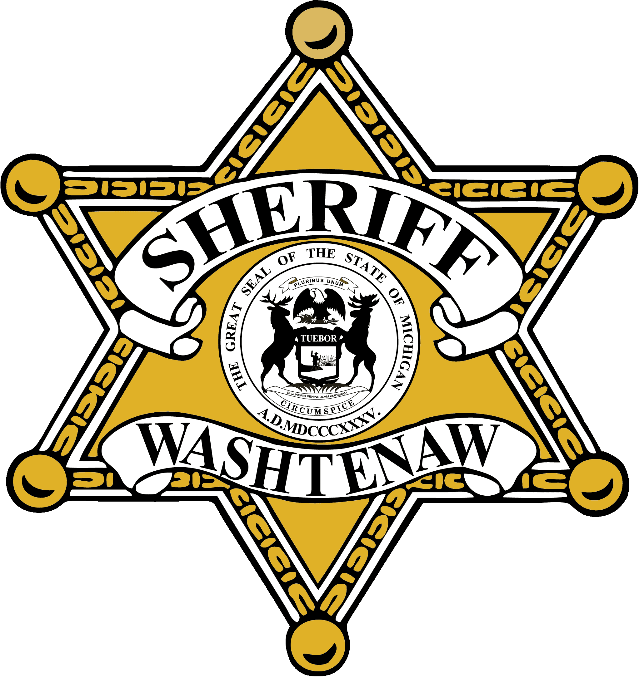 Washtenaw County Sheriff Office Logo Png - Washtenaw Sheriff Star Logo (2045x2169), Png Download