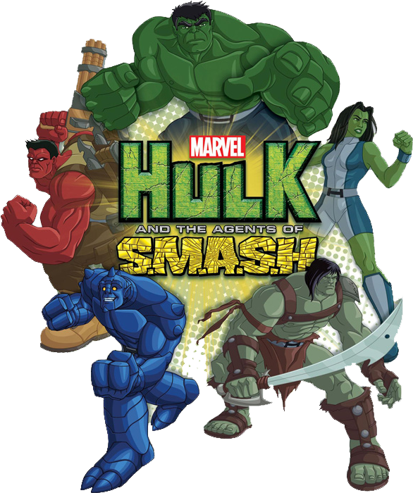 Logo And The Agents Of Smash Hulk Clipart - Hulk Y Los Agentes De Smash (609x723), Png Download
