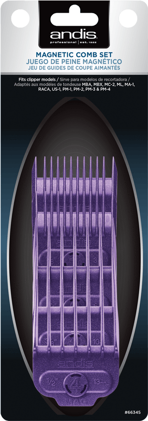 Master Magnetic Comb - Andis Professional Small Nano-silver Magnetic Comb (780x920), Png Download