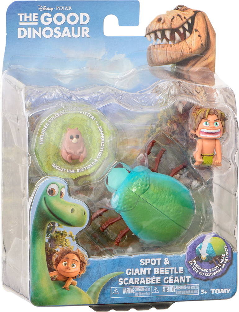The Good Dinosaur Basic Figure, Spot &amp - Tomy Disney The Good Dinosaur Spot & Giant Beetle (770x1004), Png Download