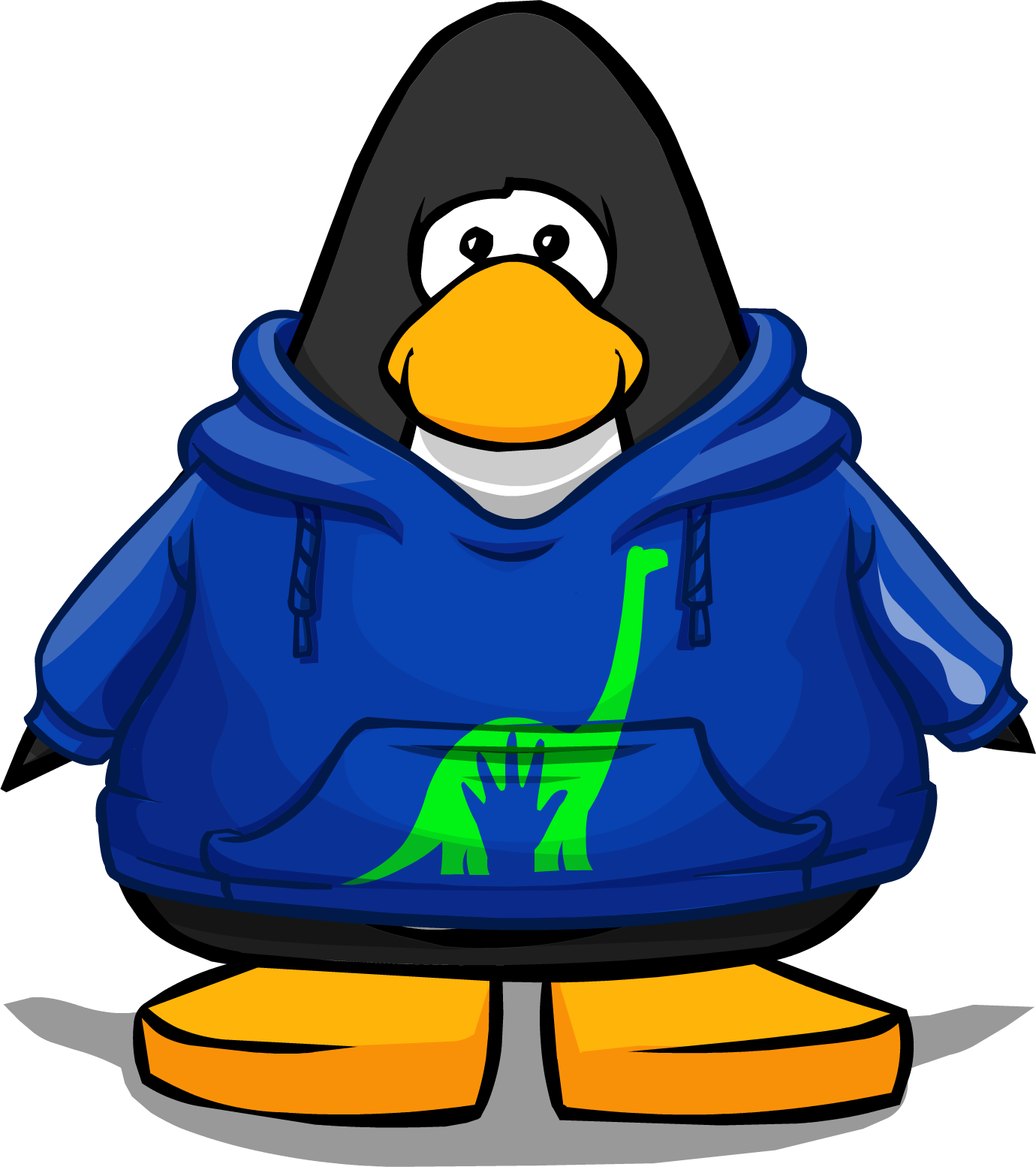 The Good Dinosaur Hoodie On A Player Card - Club Penguin Blue Tux (1380x1554), Png Download