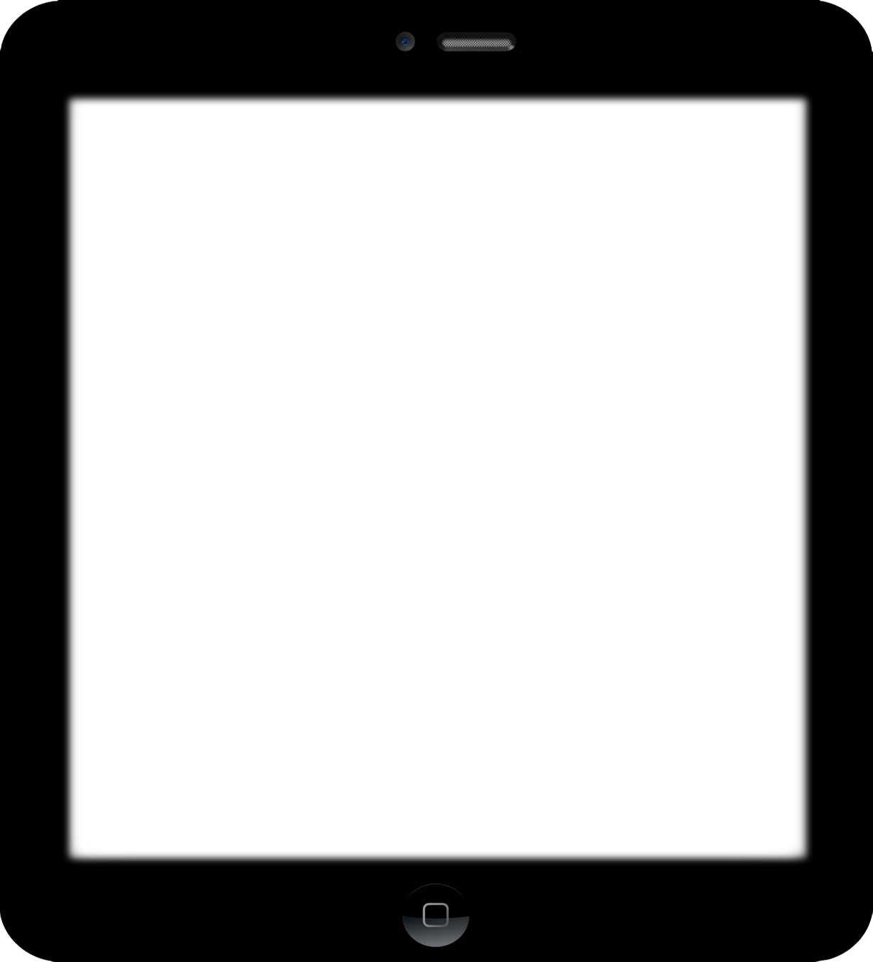 Iphone Border - Mobile Phone Template Png (1228x1353), Png Download