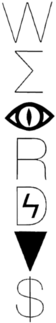 Weird▽$ Vertical Banner Sweatshirt - Stencil (674x518), Png Download