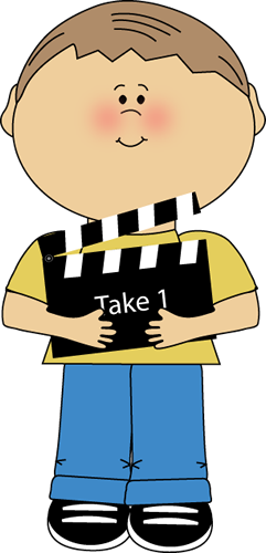 Clapperboard Clipart Movie Theater - Director Clipart (241x500), Png Download