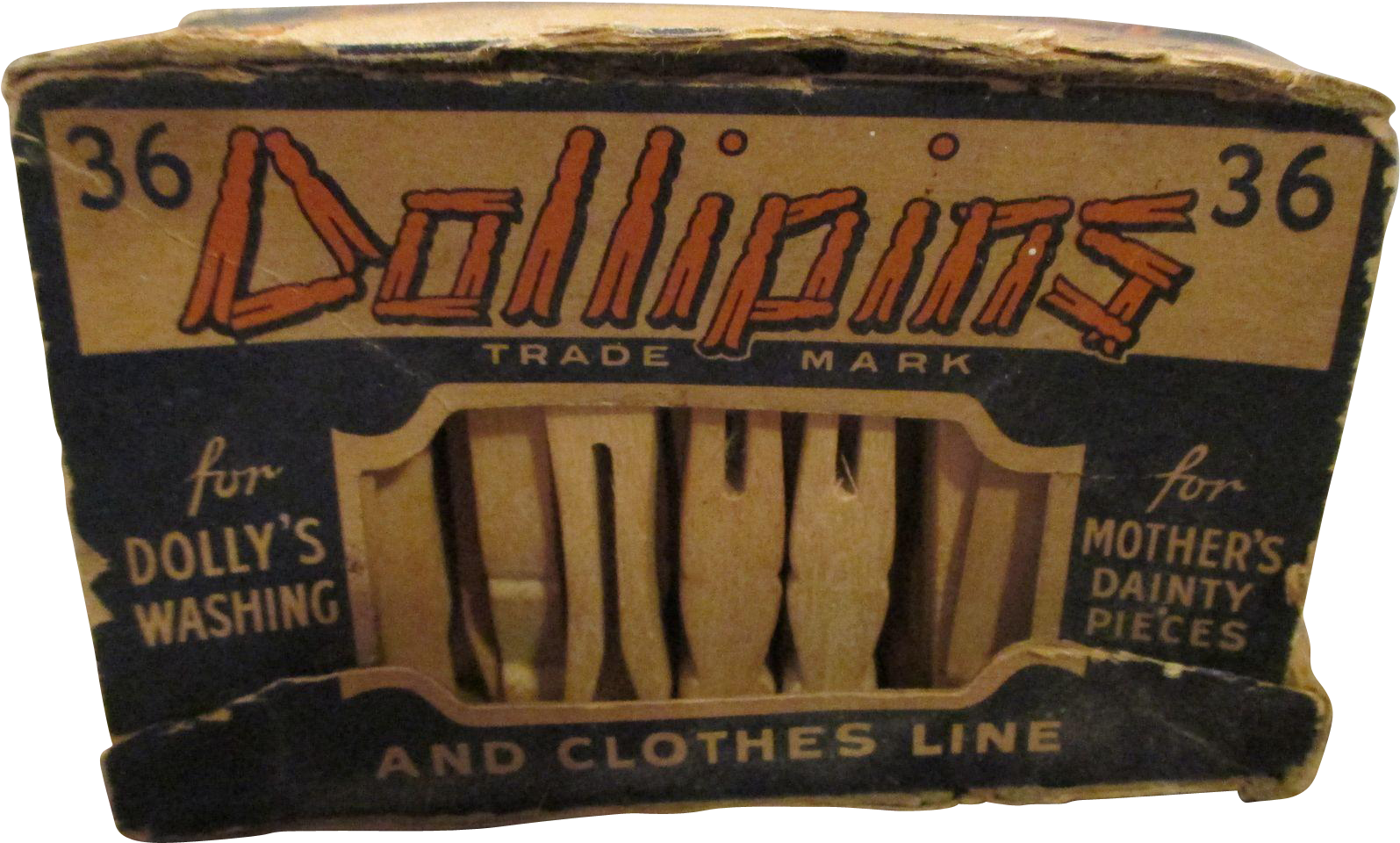 Dollipins Doll Clothes Pin In Their Original Box From - Wallet (1594x1594), Png Download