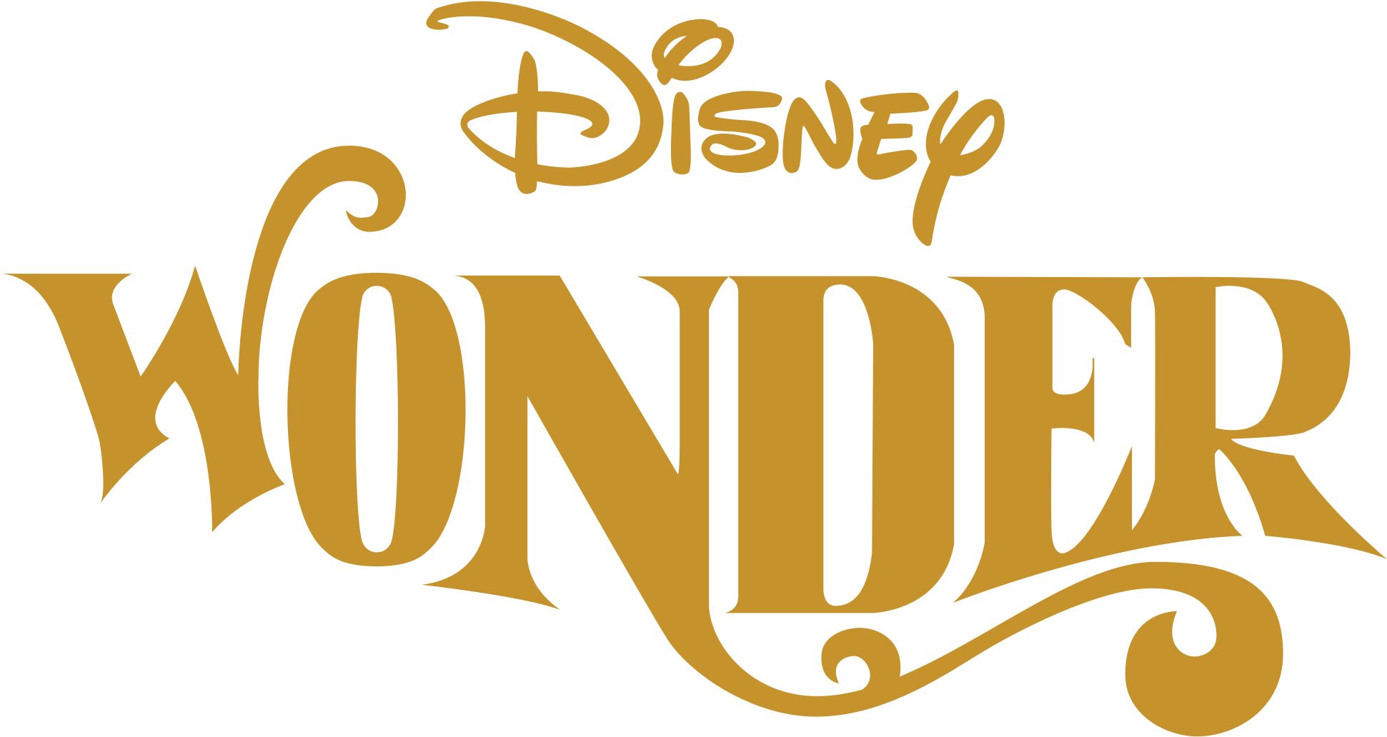 Open - Disney Wonder Cruise Logo (2000x1172), Png Download