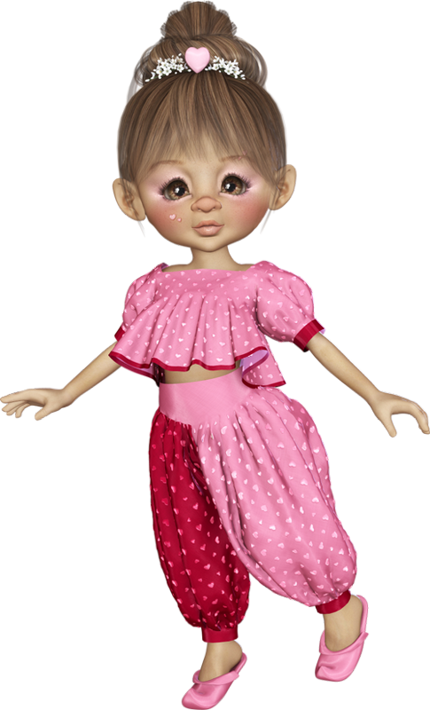 Tube Cookie Saint Valentin - Doll (485x800), Png Download